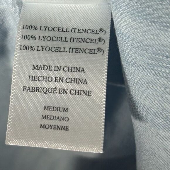 Rails Liv Light Vintage Wash Chambray Sleeveless Halter Tank Top Sz M Boho Y2K - Picture 11 of 16